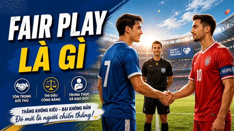 Fair play thể hiện tinh thần chơi đẹp, công bằng và tôn trọng luật lệ trong mọi cuộc thi. 