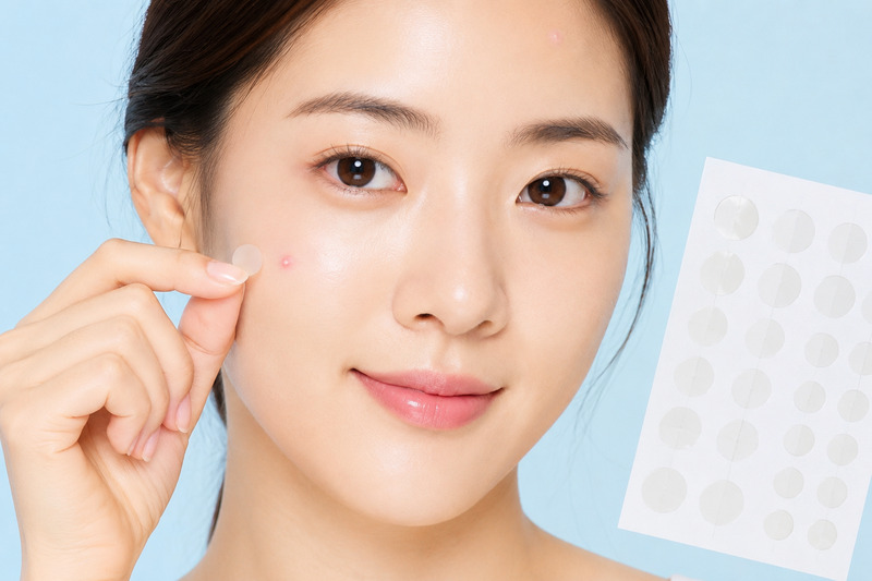 Miếng dán mụn giúp bảo vệ nốt mụn khỏi bụi bẩn, tay chạm và ma sát trong lúc ngủ. 